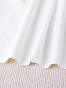 SHEIN 2 件套女孩休闲装 - 心形条纹背心 + 有领长袖衬衫裙，适合日常优雅都市和学校穿着 - 灰色 - 查看 7