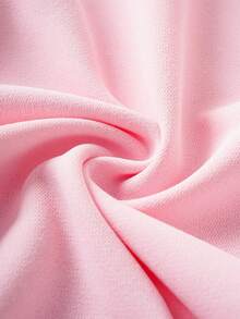 My Little Pony X SHEIN 年轻女孩休闲可爱卡通独角兽和口号图案落肩宽松连帽衫秋冬 - 粉色 - 查看 6