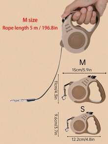 HOLAPET 1件装宠物牵引绳，伸缩狗牵引绳 - 棕色 - 查看 6