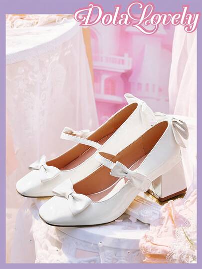 Dola Lovely 女士时尚优雅蝴蝶结装饰高跟鞋