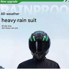 SHEIN 男女雨衣 户外活动防水防风外套 防风长袖连帽外套 时尚雨衣 防水雨衣雨裤透气骑行服 骑行旅行登山透气雨衣连帽外套全身成人加厚雨衣雨裤套装 男女雨衣雨披耐磨防暴雨衣 - 彩色 - 查看 7