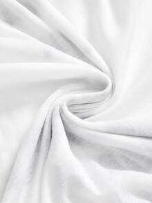 ROMWE Grunge Punk Romantic Punk Cross & Letter Print Off Shoulder Batwing Sleeve Women Long Sleeve Mini Dress - White - View 4