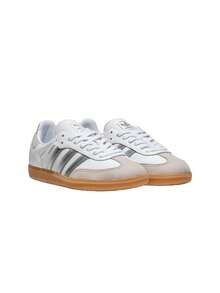 Samba OG Women's Sneakers Cloud White / Silver Metallic / Grey One ID7056 - Cloud White / Silver Metallic / Grey One - View 2
