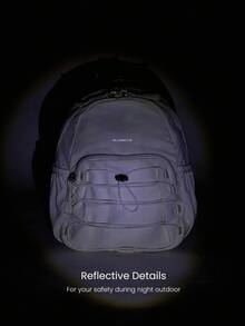 GLOWMODE 5升侧边外袋反光可调节肩带小背包日常休闲装 - 牙白色 - 查看 4