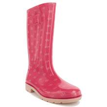 Bota De Lluvia Impermeable Para Dama 1515 Line/Rosa  Rosa B, duraderas y resistentes al desgaste, antideslizantes, aptas para días lluviosos y soleados, diseño de suela antideslizante para mayor tracción, fácil de limpiar, diseño de punta redonda para comodidad del pie, material suave para un uso cómodo - Rosa Fucsia - Ver 2
