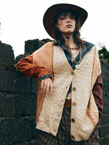 Bohemela Women's Casual Loose Fit Long Sleeve Button-Up Cardigans, Versatile For Everyday Wear Autumn Winter Clothes For Women