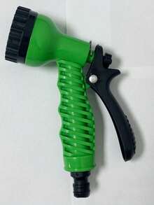 1pc 7 Function Car Wash Water Gun, Multi-Purpose Garden Water Gun For Garden, Farm Irrigation And Car Washing - Green - View 6