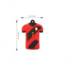 2/4pcs Pencil Sharpener Cartoon Silicone Design Cute Pencil Sharpener PVC Cartoon Football Jersey Pencil Sharpener Small Gift Back To School - Multicolor - View 13