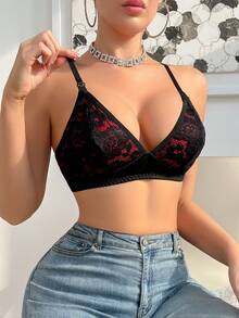 Bộ 3 áo ngực ren hoa thoải mái cho phụ nữ mang thai - Nhiều màu - Xem 4