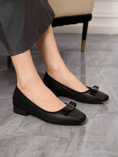 Sleekvia 2025 Summer New Vintage Square Toe Low Vamp Woven Mesh Low Heel Mary Jane Women Shoes, Fashion Hollow Strap Breathable Chunky Heel Pumps