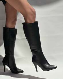Women Knee-High Boots - Black - View 1