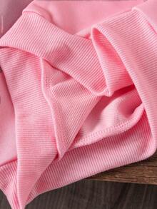 Young Girl Cartoon K-POP Girl Print Hoodie With K-POP Character And Logo, Pink, Suitable For Autumn/Winter Outfits