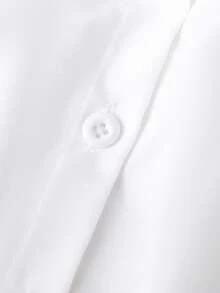 SHEIN 2 件套女孩休闲装 - 心形条纹背心 + 有领长袖衬衫裙，适合日常优雅都市和学校穿着 - 灰色 - 查看 3