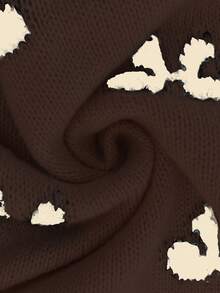 SHEIN LUNE 2024秋冬新款博主风可爱蝴蝶结设计休闲套头毛衣 - 彩色 - 查看 6