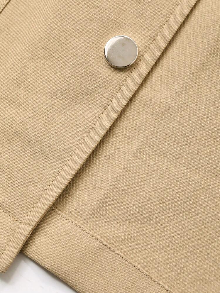 Women's Casual Colorblock Loose Trench Coat, Autumn Jacket
