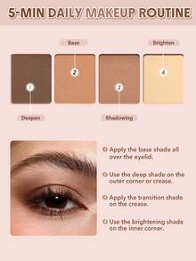 SHEGLAM The Essentials Pocket Eyeshadow Palette-Serene Brand Beauty Makeup Face Paint Cosmetic For Women Girls Perfect For Fall Winter Ideal For Y2K Fancy Fashion Suitable For Birthday Christmas Present Party Ready Best Color