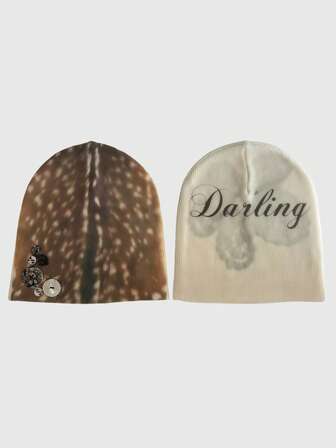 Goth Damen Beanie Mütze