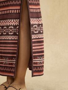 Áo khoác cardigan nữ dáng suông, eo chun, vạt ôm, kiểu dáng retro du mục, thích hợp cho mùa thu đông, dễ phối đồ. - Nhiều màu - Xem 8