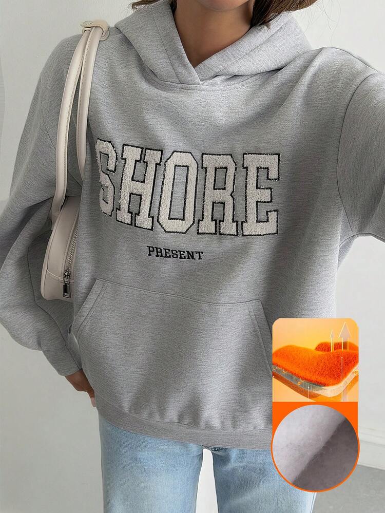 Autumn/Winter Loose Casual Street Fashion Letter Sweatshirt For Women Hoodies
