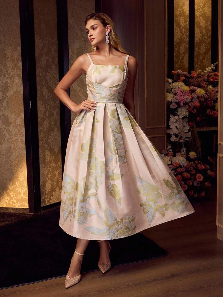 MOTF Soiréza JACQUARD FOLD PLEATED COCKTAIL DRESS, PARTY