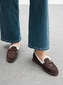 CUCCOO BIZCHIC Women's Casual Slip-On Flat Athletic Sneakers - Chocolate Brown - View 5