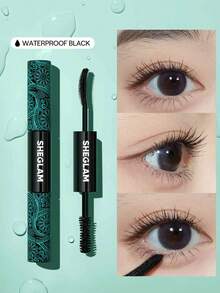 SHEGLAM All-In-One Volume & Length Mascara 2 In 1 Waterproof Volumizing Dual-Ended Brush Lengthening Curling Thick Lash Lifting Long Lasting Mascara Eye Makeupmascara Brand Beauty Makeup Face Paint Cosmetic For Women Girls Perfect For Fall Winter Ideal For Y2K Fancy Fashion Suitable For Birthday Christmas Present Party Ready Best Color