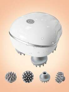 Portable Rechargeable Head Massager, Cordless Electric Scalp Massager With Detachable Massage Claws, 3 Modes, Personal Massager For Head, Back, And Legs, Pet Massage Tool, Father's Day Gift