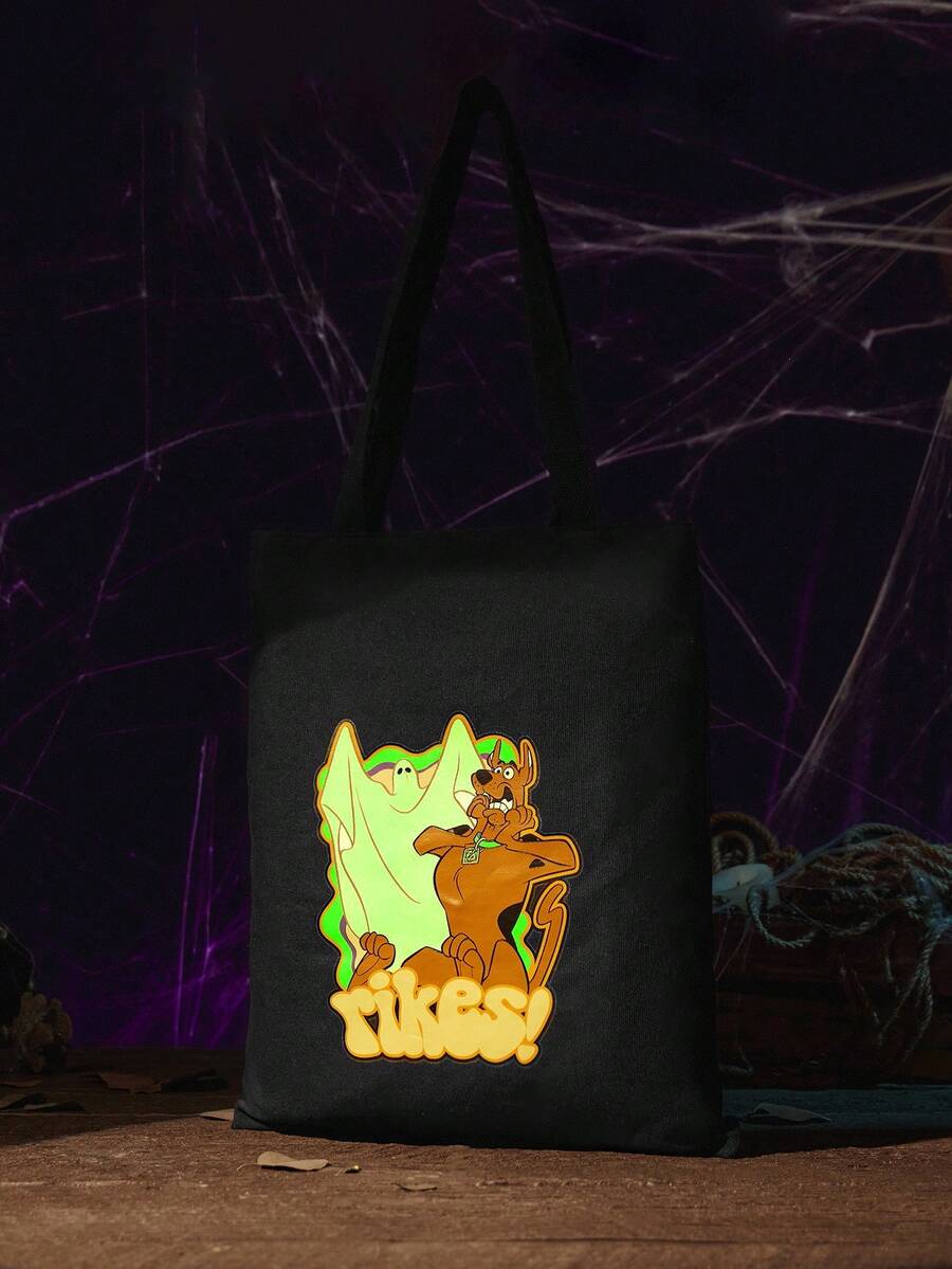 SCOOBY-DOO X SHEIN Túi Tote Nữ - màu đen - Xem 1