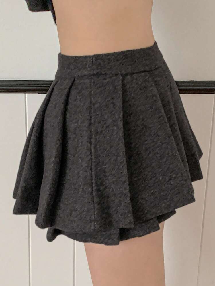 Women's High Waist Pleated A-Line Mini Skirt, Flattering And Stylish