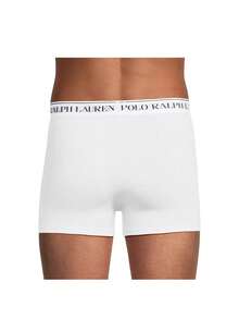 Ralph Lauren 3 Pack Men's Letter Logo Waistband Sports Briefs - White/White/White - View 3
