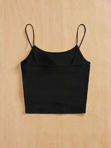 Siren Gaze Áo yếm cổ tròn bó sát cho nữ thoáng khí mùa hè cơ bản - màu đen - Xem 3