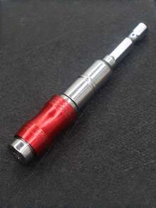 1 cái Trục mở rộng tua vít thủ công, Bộ chuyển đổi đa năng cho vít cạnh không gian hẹp, Chuôi lục giác, Góc cạnh để kết nối khoan, Phụ kiện dụng cụ - Đỏ - Xem 4