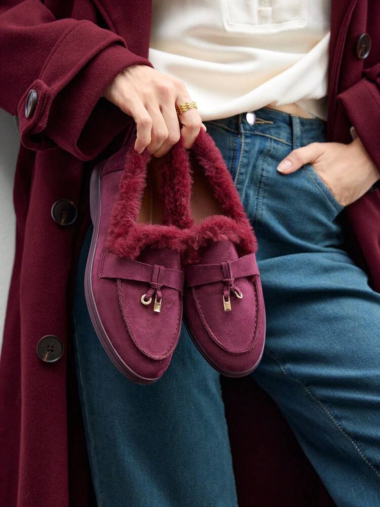 CUCCOO BIZCHIC Women's Casual Slip-On Flat Athletic Sneakers For Christmas