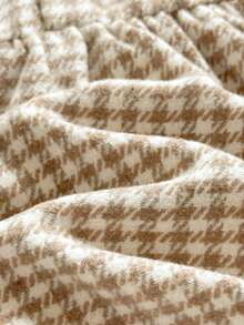 Vintaside Kids Babygirl 女婴秋季翻领长袖时尚千鸟格连衣裙，适合温和秋季天气、旅行、度假、露营 - 彩色 - 查看 7