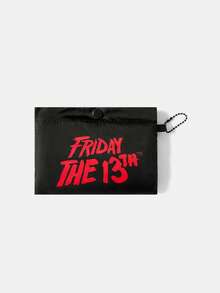 WB Horror X SHEIN Modische, süße Cartoon Halloween-Muster, wasserdichte Tragetasche mit großer Kapazität