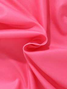 Cartoon Print Long Sleeve & Pants Pajama Set For Young Girls - Pink - View 7