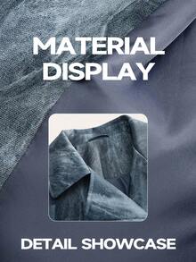 Anewsta Women's Denim Effect Jacket, Suitable For Autumn, Winter, Going Out, Elegant, Formal, Party, Chic, New Year, Christmas, Work, Graduation, Wedding