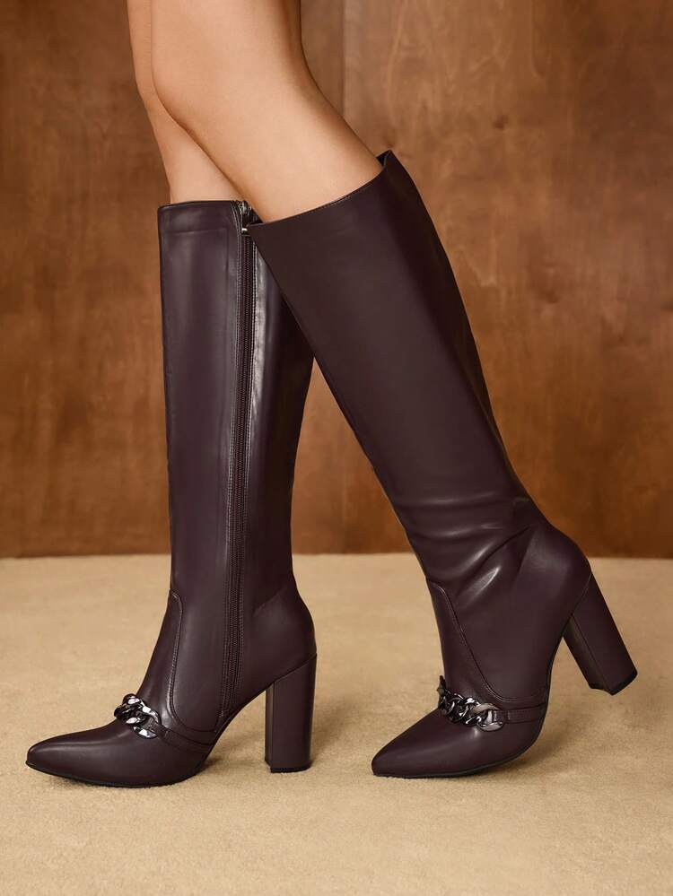 BOTAS ALTAS NEGRO ESTILO VINTAGE WESTERN CON CREMALLERA METÁLICA