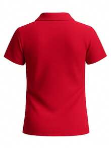 Puma TeamGOAL Unisex Sports Polo Shirt Red - Red - View 2