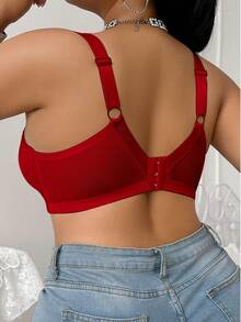 Snug Zone 1 pièce Soutien-gorge de Noël grande taille avec armature - Rouge - Voir 2