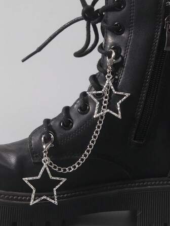 Grunge Punk Punk Style Personalized Star Charm Shoe Decoration Fall, Shoes Accessories For Spring Summer Beach Or Daily Wear Women Men Shoes
