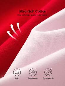 LUVLETTE 3-Pack Cotton High Waist Briefs Women Underwear Panties Set Christmas Pajamas Style 2025