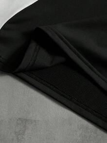 PAVTROS Áo thun polo nam trơn màu có họa tiết chữ, khóa kéo phía trước, áo thun polo nam tay dài cổ bẻ thu đông, thời trang đường phố INS, phong cách đua xe Y2K, quà tặng hoàn hảo cho bạn trai Áo thun đua xe nam tay dài Áo thun đua xe Áo thun thể thao đua xe - Đen và trắng - Xem 6