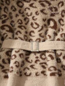 SHEIN PETITE Damen Vintage Strick Lässig Minimalist Langarm Pullover, Alltag Herbst/Winter