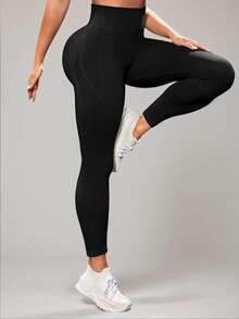 Rhythm Era 无缝橄榄绿加大码运动紧身裤