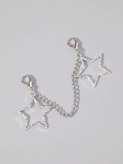 Grunge Punk Décoration de chaussure avec charm étoile de style punk personnalisé, accessoires de chaussures pour le printemps, l'été, la plage ou le port quotidien pour femmes et hommes