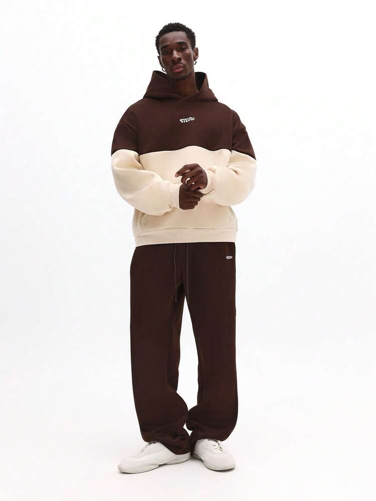 Color Block Hoodie With Sweatpants Co-Ord Set