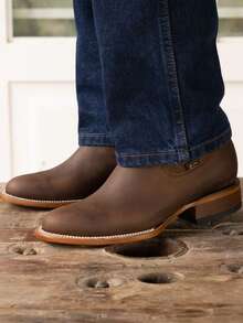 Women Mid-Calf Boots - 駝色 - 查看 2
