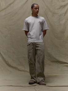 Musero Herren Oversized Kurzarm Schwer Gewaschen Grafik Slogan T-Shirt Herbst Winter