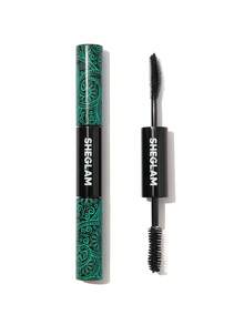 SHEGLAM All-In-One Volume & Length Mascara 2 In 1 Waterproof Volumizing Dual-Ended Brush Lengthening Curling Thick Lash Lifting Long Lasting Mascara Eye Makeupmascara Brand Beauty Makeup Face Paint Cosmetic For Women Girls Perfect For Fall Winter Ideal For Y2K Fancy Fashion Suitable For Birthday Christmas Present Party Ready Best Color